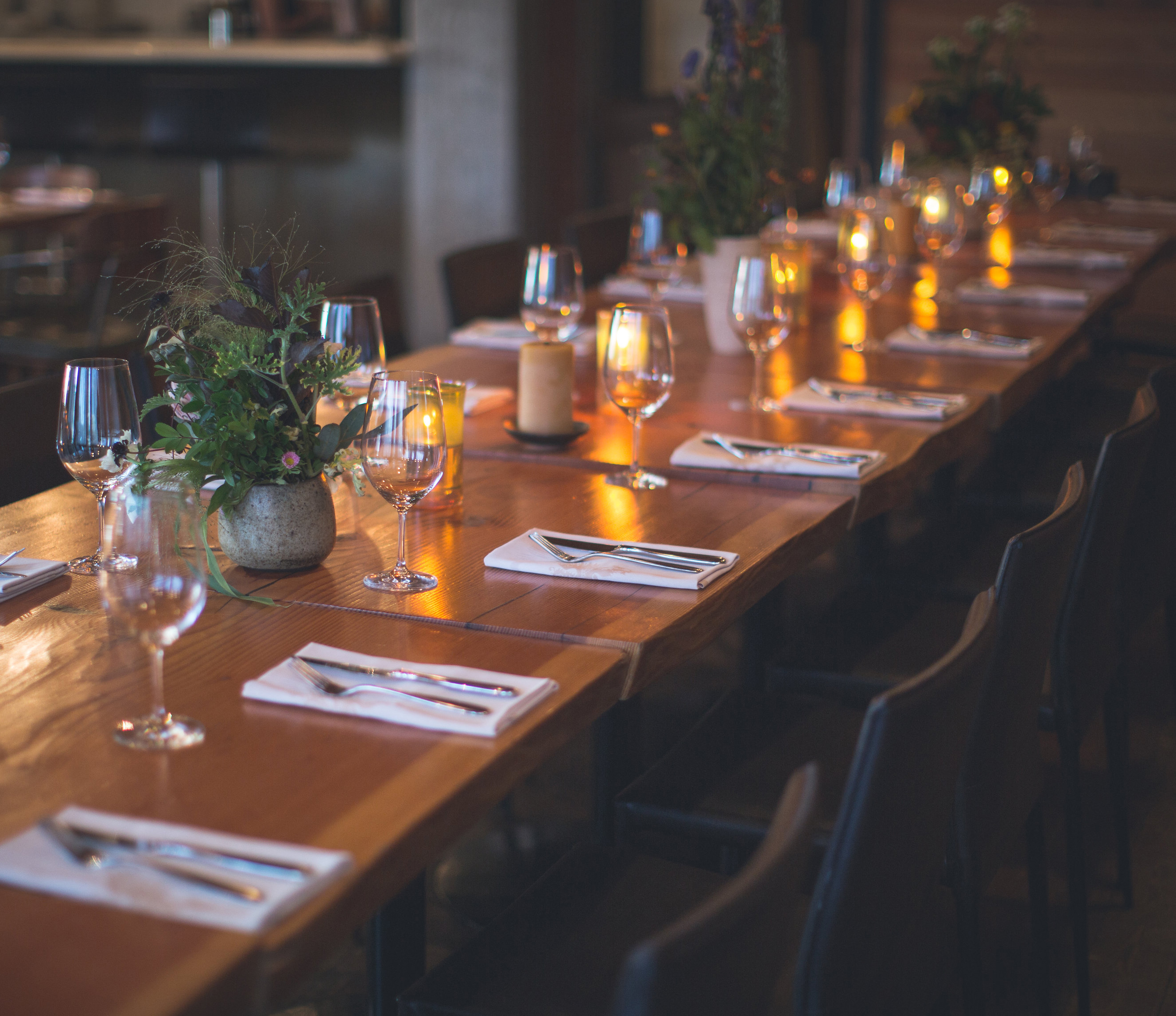 Large party event in the main dining room