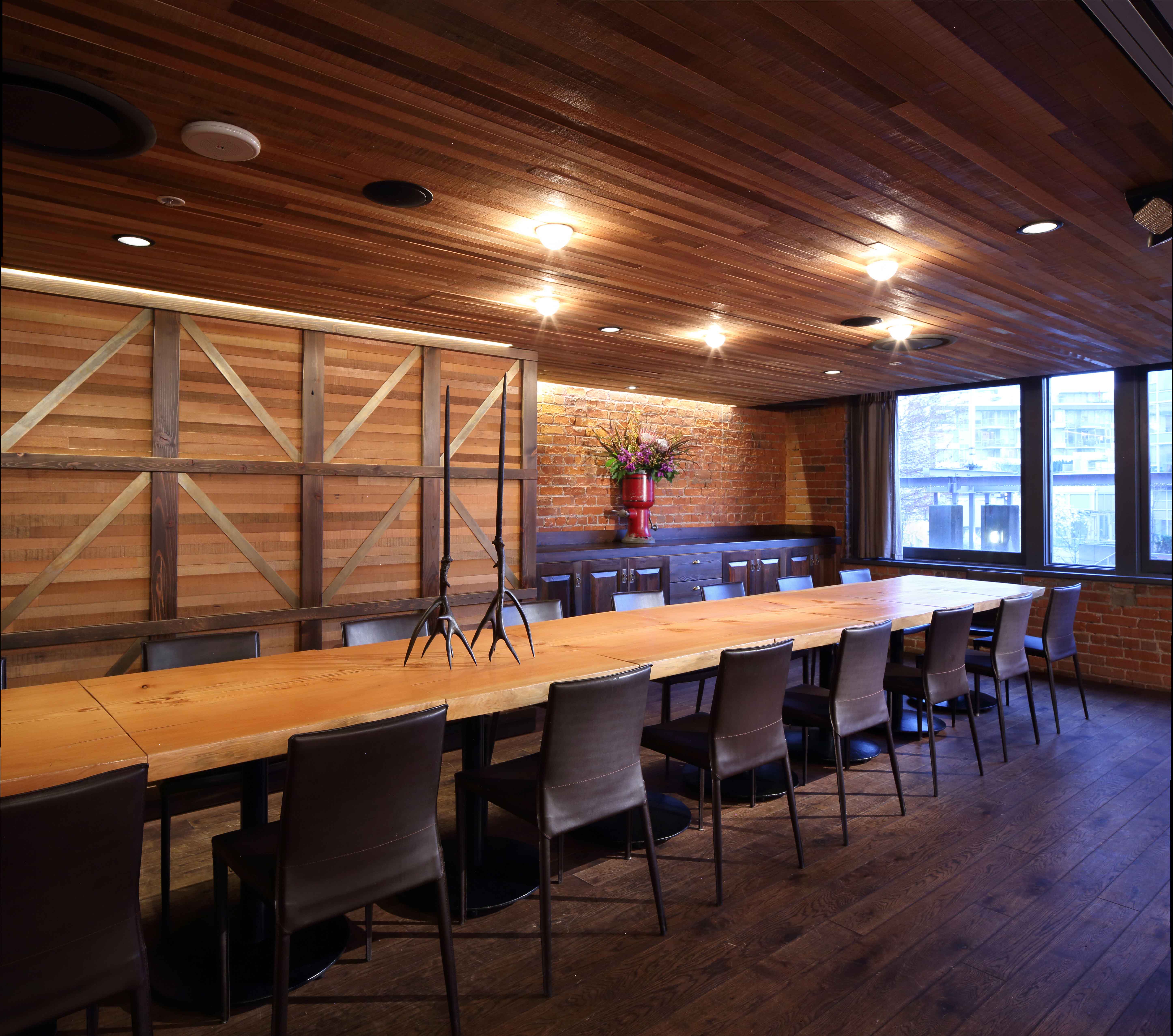 Private dining room panorama at Chambar